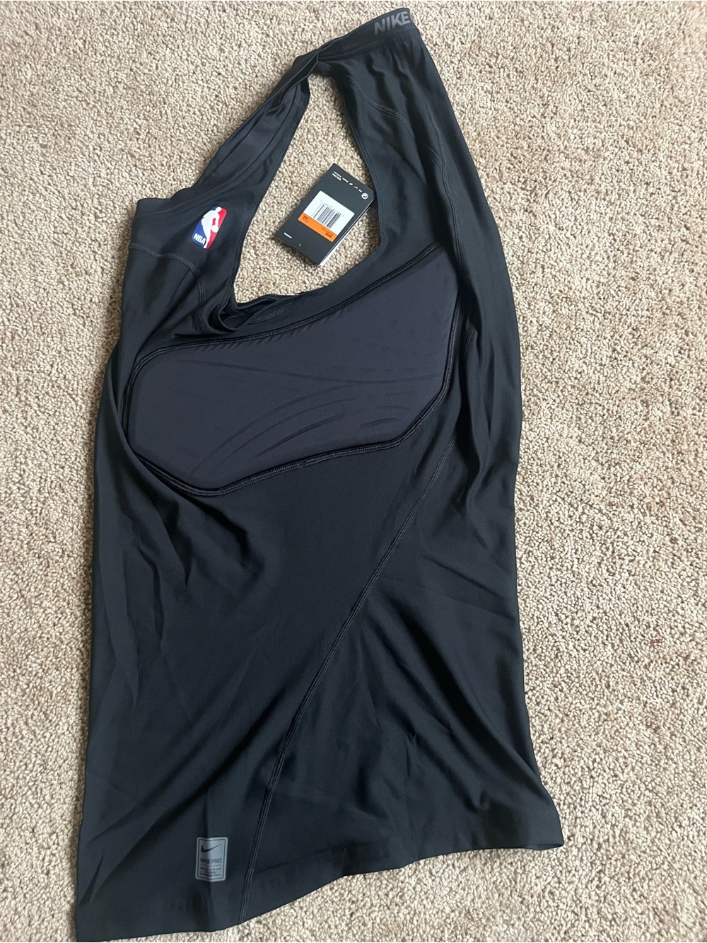 Nike mens Black NBA Trainer Tank